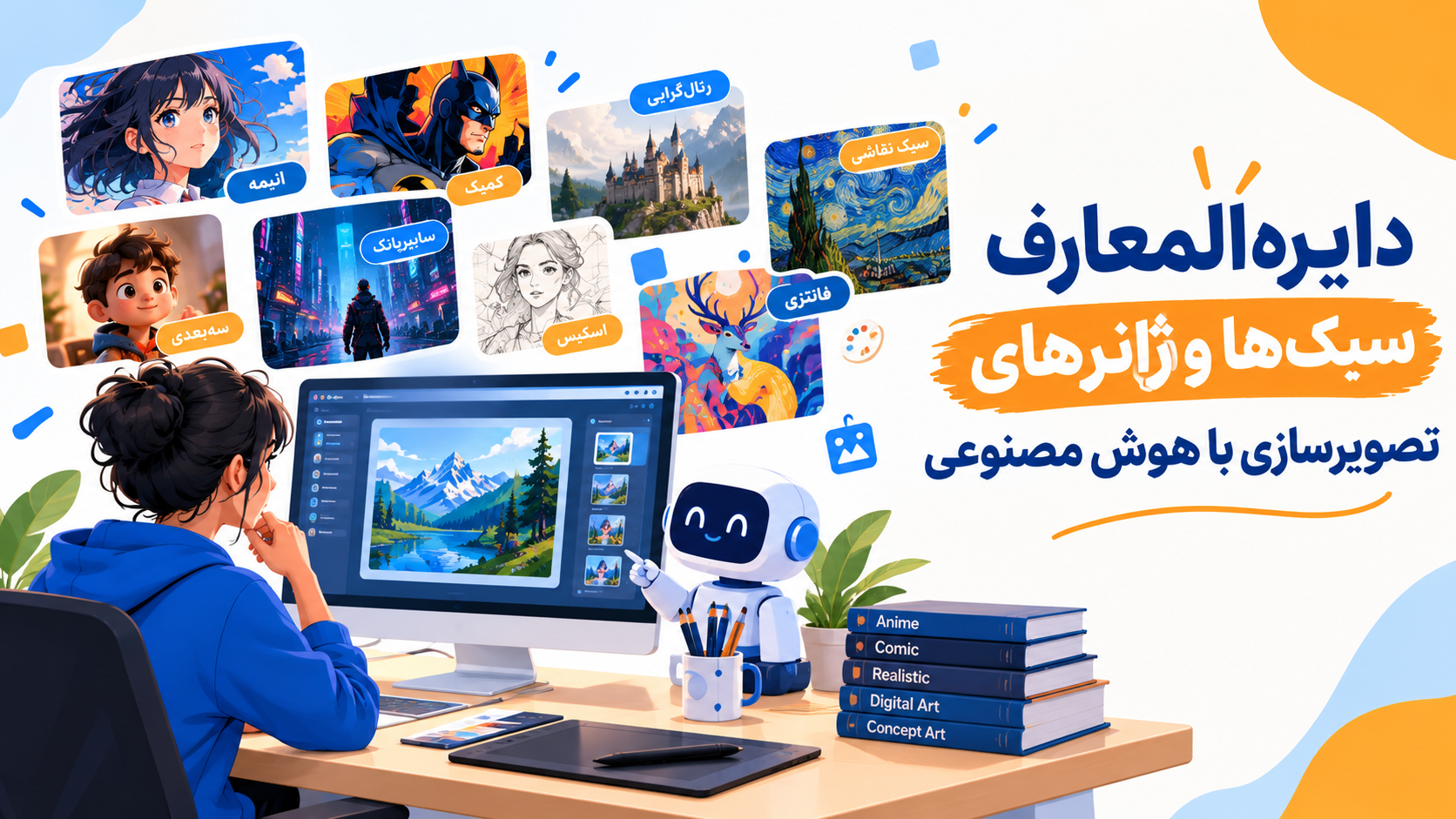 دایره‌المعارف سبک‌ها و ژانرهای تصویرسازی با هوش مصنوعی