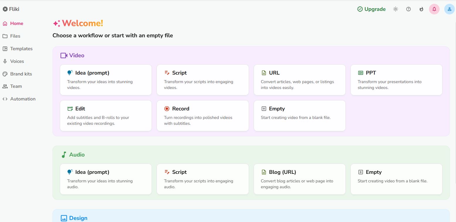 هوش مصنوعی ساخت ویدئو Fliki
