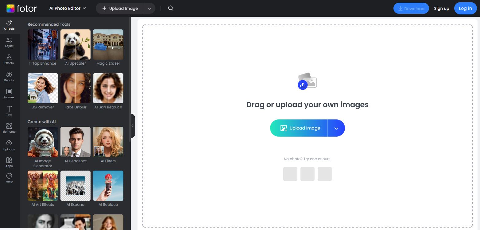 هوش مصنوعی ساخت عکس fotor