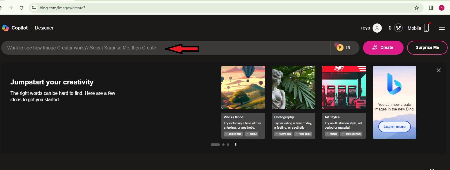 هوش مصنوعی برای تولید عکس