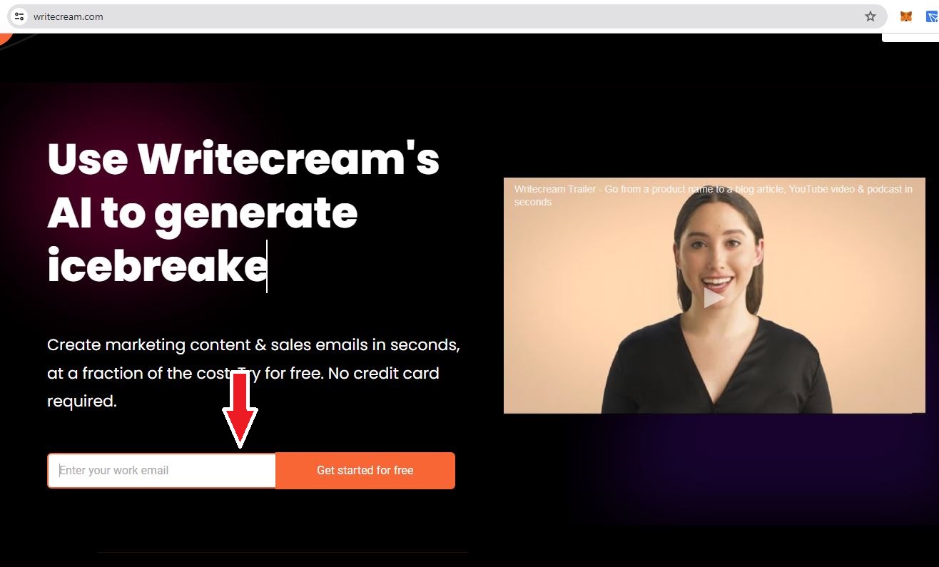 ابزار هوش مصنوعی رایگان writecream