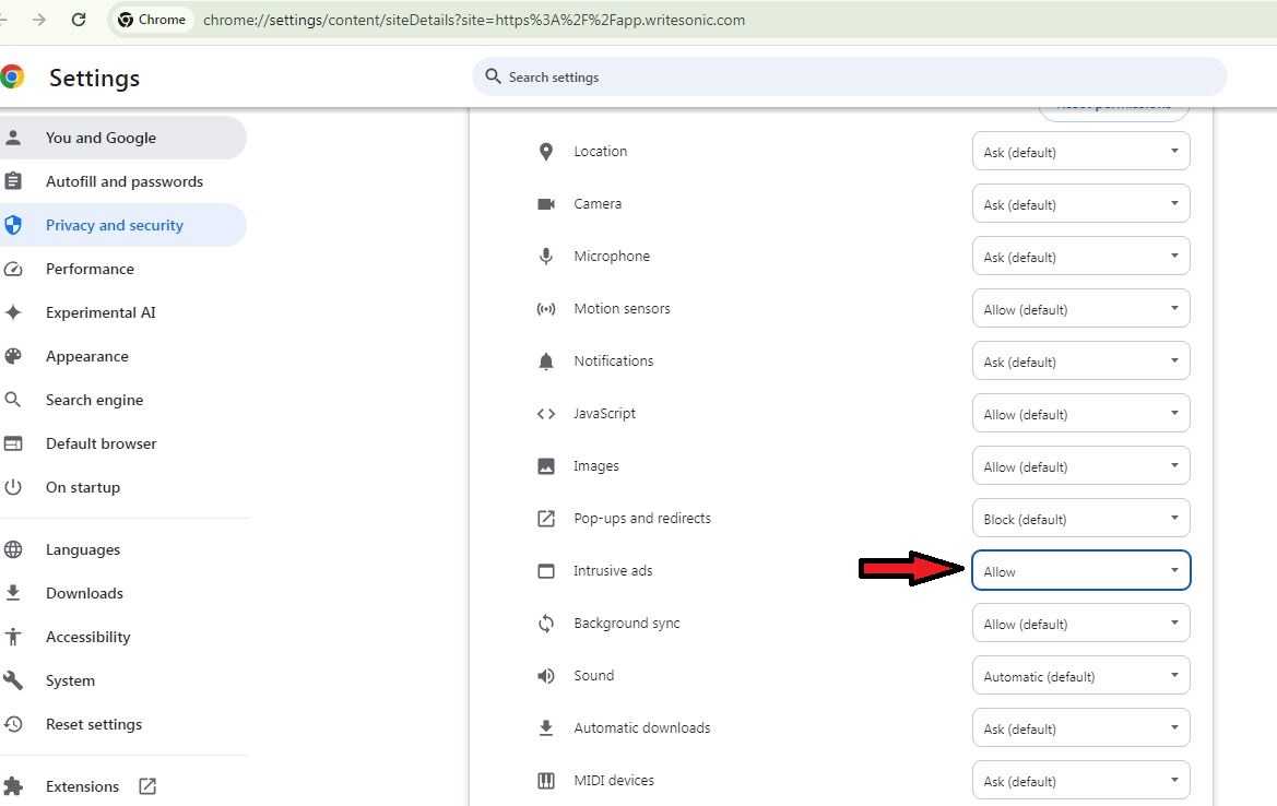 سایت هوش مصنوعی writesonic