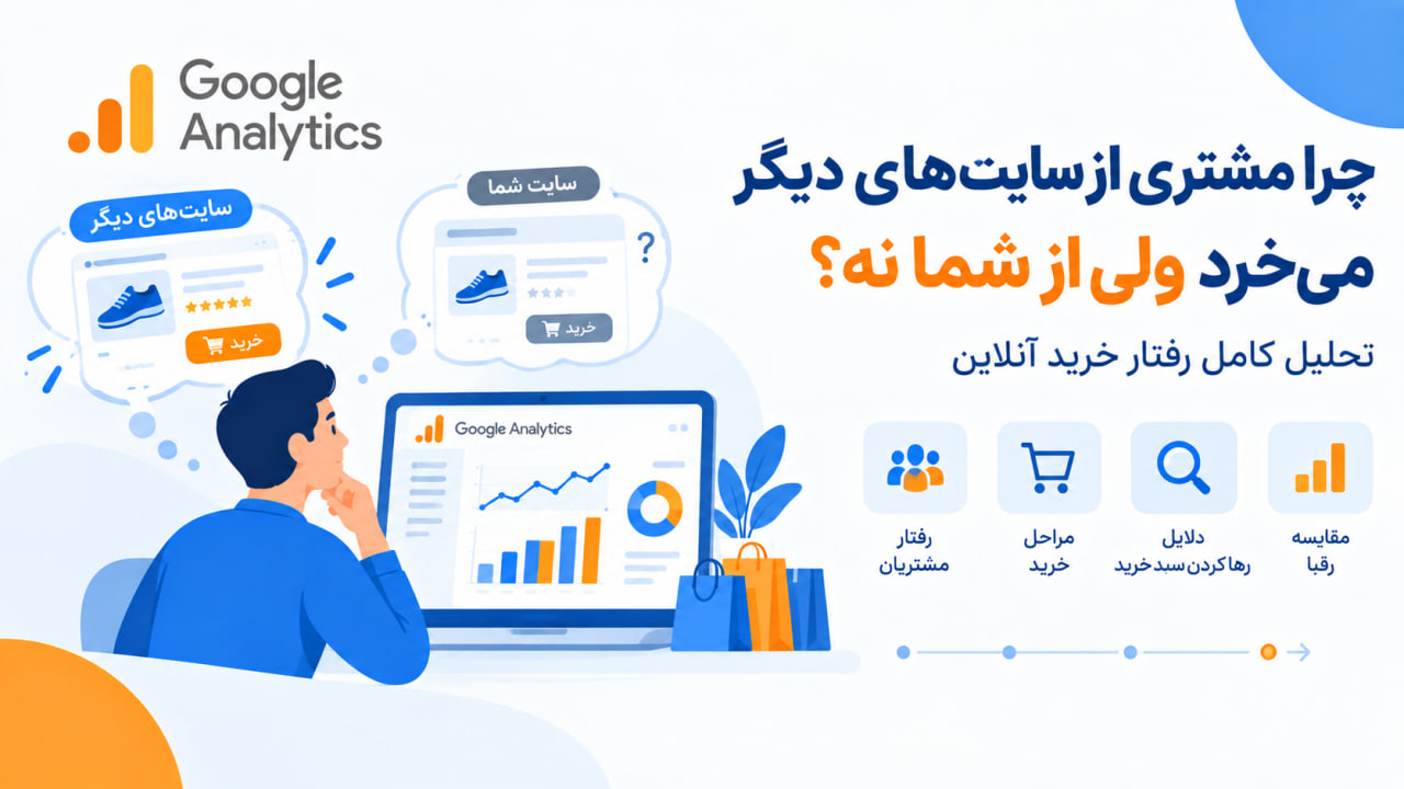 چرا مشتری از سایت‌های دیگر می‌خرد ولی از شما نه؟ تحلیل کامل رفتار خرید آنلاین
